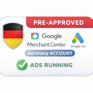 DE Google Merchant Center + Google Ads Account